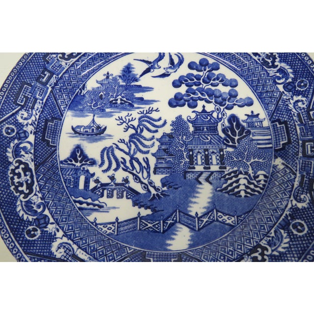 Late 19th Century E B and J E L Willow Blue White 10 Inches Plate 4664b For Sale - Image 5 of 7