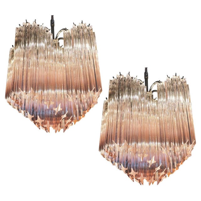 Murano Glass Chandeliers, 1990s, Set of 2 For Sale - Image 18 of 18
