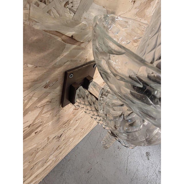1950s Diamante Glass Wall Lamp by Carlo Scarpa for Venini, 1930s For Sale - Image 5 of 18