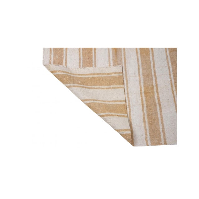 1960s Modern Vintage Striped Small Kilim - 2`9″ X 5`1″ For Sale - Image 5 of 6
