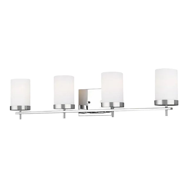 Sean Lavin By Visual Comfort Studio Zire 4-Light Bath Fixture in Chrome For Sale