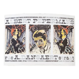 Albert Pepermans Poster, 1987 For Sale