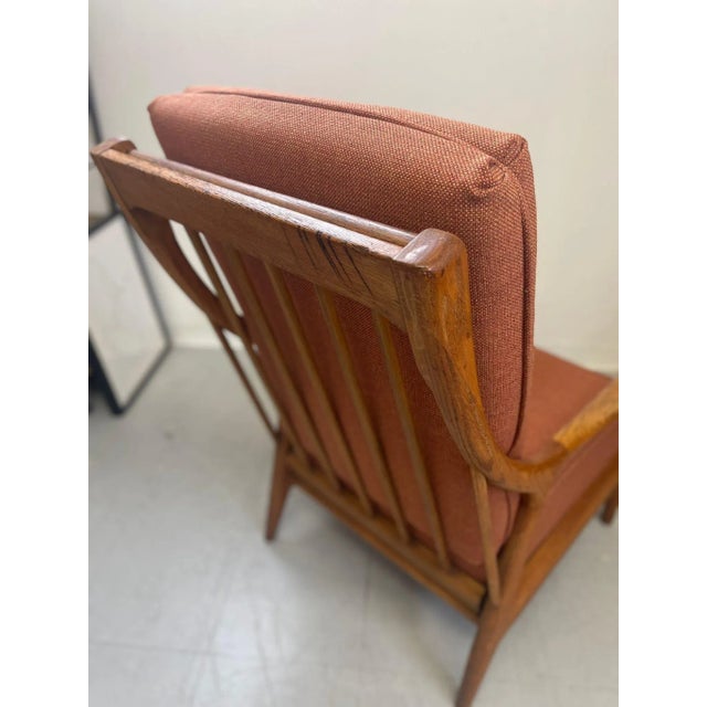 1970s Vintage Mid Century Modern Oak Lounge Chair by Jack Van Dre Molen For Sale - Image 9 of 9