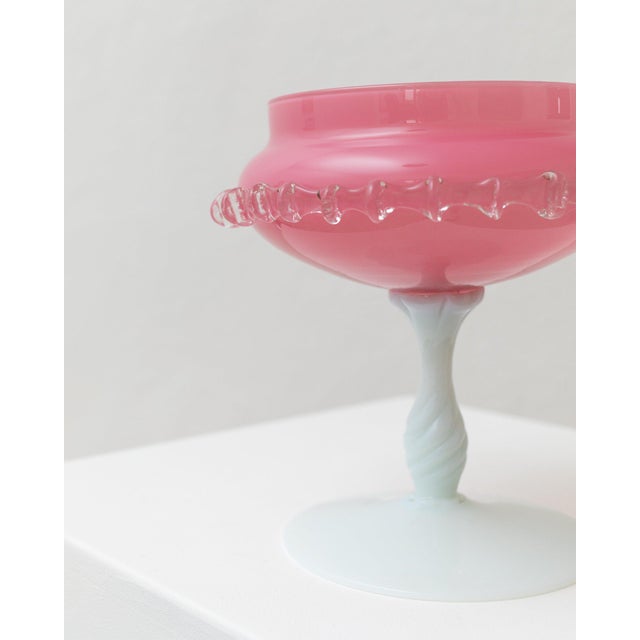 Pink Empoli Glass Bowl, Italy, 1960s For Sale - Image 3 of 12