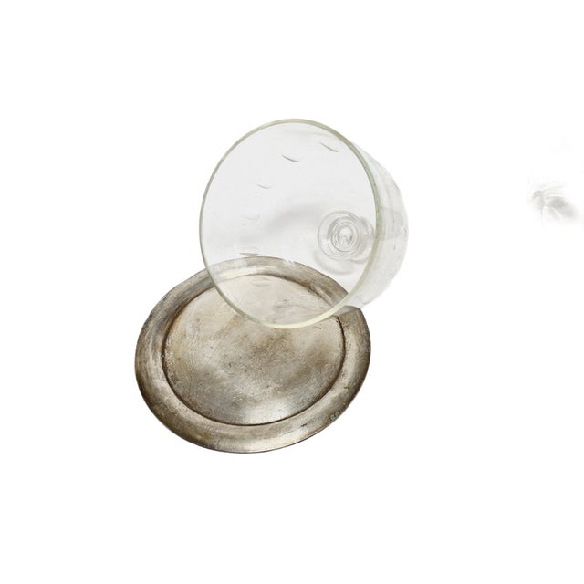 Art Nouveau Bowl with Crystal Cake Cover, Germany, 1920s, Set of 2 For Sale - Image 10 of 18