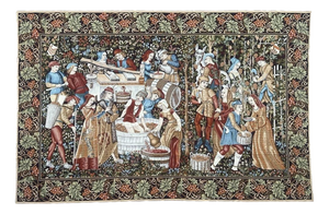 Aubusson Style Jacquard Tapestry, 1980s