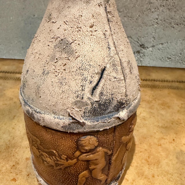 Italian Leather-Wrapped Bottle Decanter For Sale - Image 9 of 13