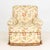 Lee Jofa Floral Print Fabric Upholstered Arm Chair, "Lee Jofa / Furnishings" label to seat. 33.5" H x 32" W x 34" D; seat:...