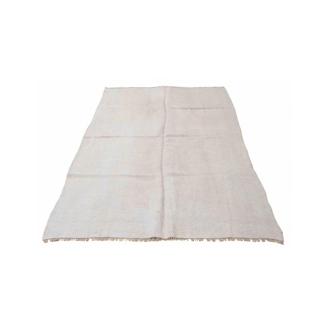 Modern Modern Vintage Hemp Kilim Rug - 4`10″ X 9`0″ Ft. For Sale - Image 3 of 6