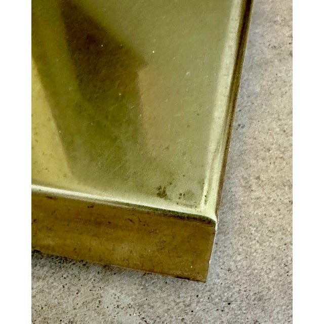 Frederick Cooper Solid Brass & Lucite Swing Arm Floor Lamp For Sale - Image 14 of 18