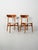 Vintage Scandinavian Chairs with Crescent Backs by Hans J. Wegner, 1960s, Set of 2 For Sale - Image 4 of 11