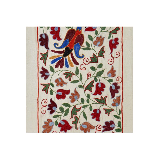 Vintage Suzani from Samarkand, circa 1900s. Dimension; 19.7'' x 36" inches /50 x 90 cm / 1'6'' x 2'9'' Material: 100%...