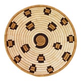 Image of Indego Africa Handwoven Leopard Plateau Basket For Sale