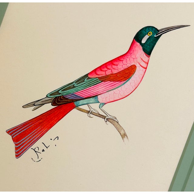 A tiny burst of joy in the prettiest palette, this stunning bird is all about playful color and exquisite detail. Hand-...