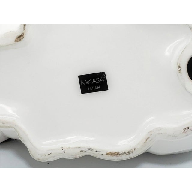 Large Vintage 1980s Art Deco Revival Mikasa White Porcelain Bunny ...