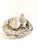 Farmhouse Vintage Concrete Bird Nest Garden Sculpture, Cast Stone Sparrow Planter or Birdbath Accent For Sale - Image 3 of 11