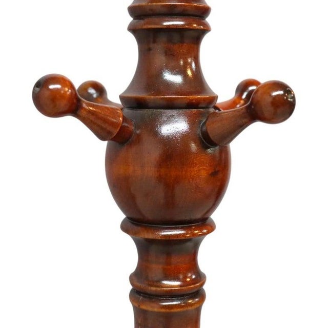 1920s Mahogany Stick & Ball Quadruped Coat Rack C1920 For Sale - Image 5 of 9