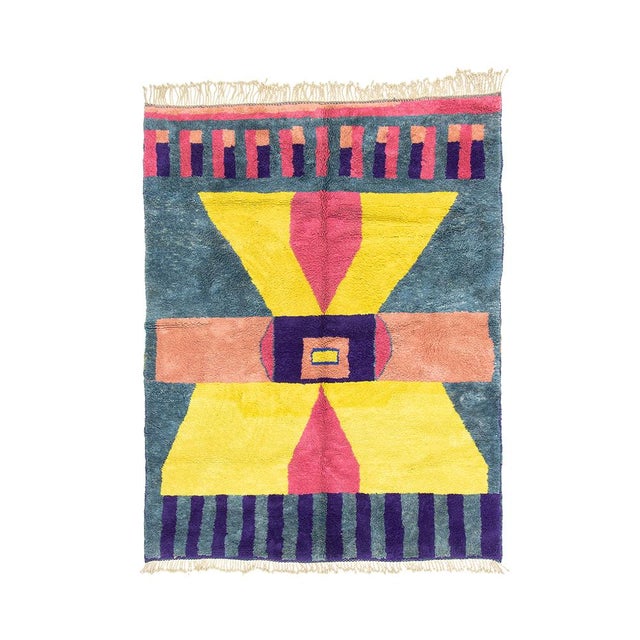 Hand-Knotted Wool Rug by Azele Studio For Sale - Image 10 of 10