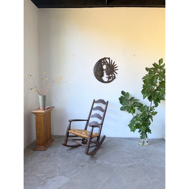 Antique French Rocking Chair, 1900s For Sale - Image 4 of 18