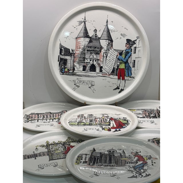 17th Century Set of 6 Salins France Quiche Lorraine 9 1/4” Plate Nancy Metz Toul Epinal (#Pa) For Sale - Image 18 of 18