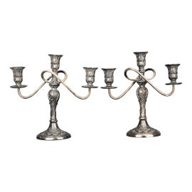 Example of Rogers Bros. Candle Holders