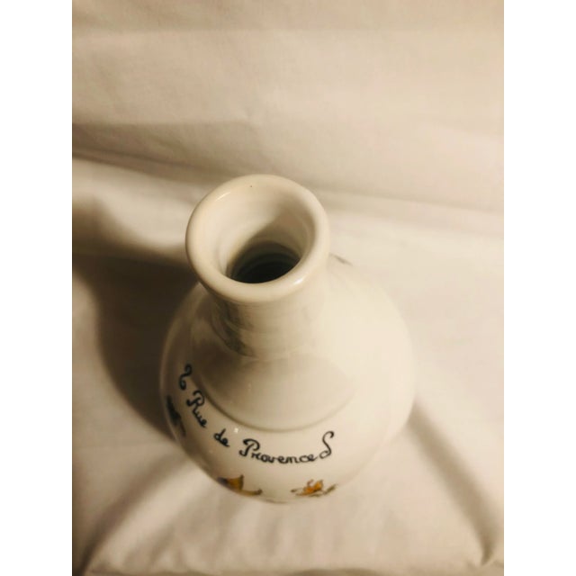 Ceramic Late 20th Century French Nightingale Scene Bottle For Sale - Image 7 of 8