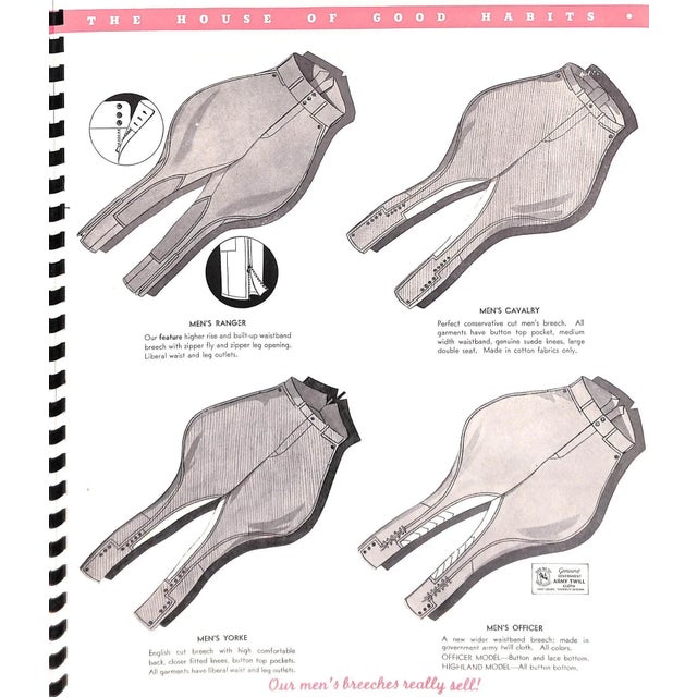 Over the Top Sport Togs 1939 Apparel Arts Equestrian Catalog For Sale - Image 9 of 12