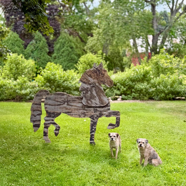 Rather Large Wood Horse Silhouette From a Blacksmith's Forge For Sale - Image 18 of 18