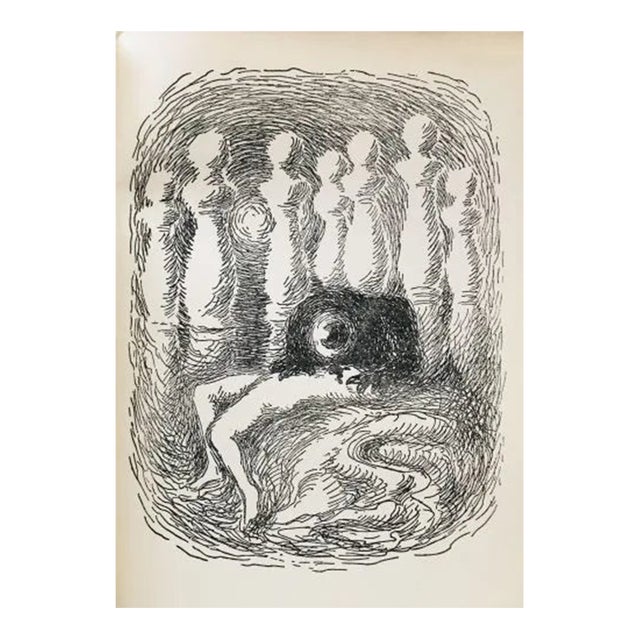 1948 Rene' Magritte Illustration 1, Les Chant De Maldoror For Sale