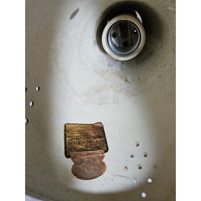 A Pair of 1950s Mid-Century Modern Original Atomic Spun Aluminum Electric Wall Sconces - A Pair For Sale - Image 10 of 11