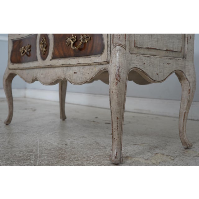 White Theodore Alexander Continental Style Painted Commode Chest For Sale - Image 8 of 18
