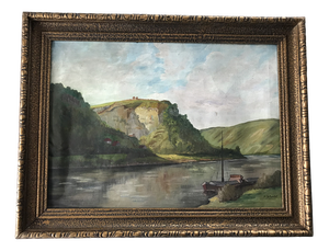 Schertel, Landscape, 1800s, Oil on Canvas, Framed