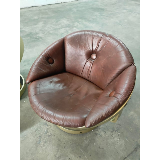 Animal Skin Mid-Century Lounge Chairs from Oddmun Vad, 1970s, Set of 2 For Sale - Image 7 of 10