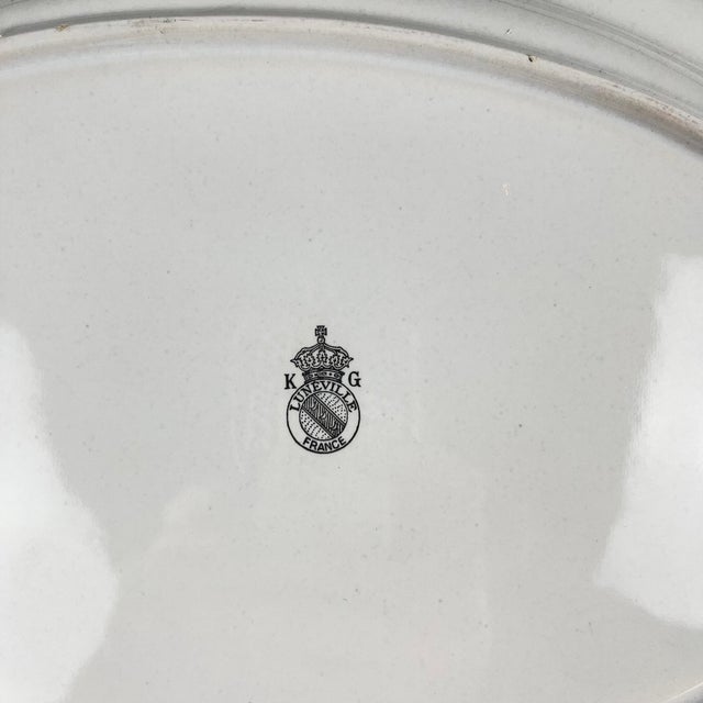 Réverbère Model Oval Dish with Flat End from KG Lunéville, 1950s For Sale - Image 6 of 9