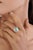 Art Nouveau Art Deco Revival 1.52ct Round Turquoise & Diamond Halo Ring Size 4 in 14k Yellow Gold For Sale - Image 3 of 17