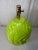 Palm Beach Regency Solid Plaster Palm Leaf Key Lime Green Table Lamp - Newly Painted For Sale - Image 4 of 5