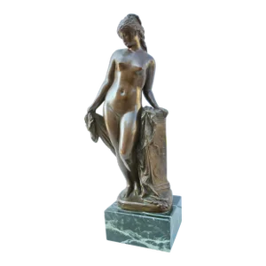 Female Nude Bronze by Reinhold Begas