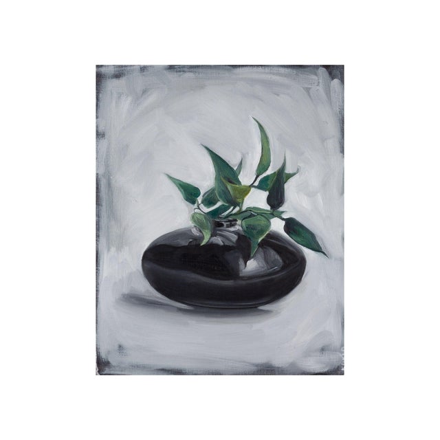 Justyna Kuklo, Black Vase II, 2019, Oil on Canvas For Sale - Image 3 of 6