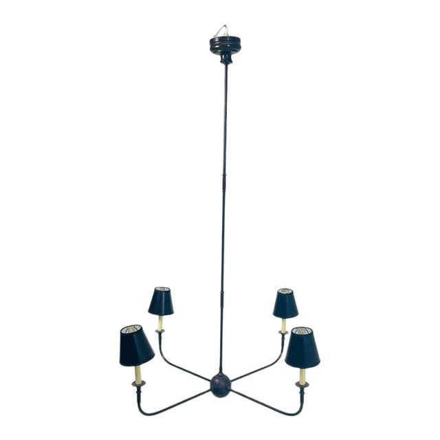 Visual Comfort Thomas O’Brien “Piaf” 5-Light Chandelier Height Adjustable For Sale
