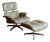 Herman Miller Eames Lounge Chair and Ottoman, Sage Green Leather, 1963 For Sale
