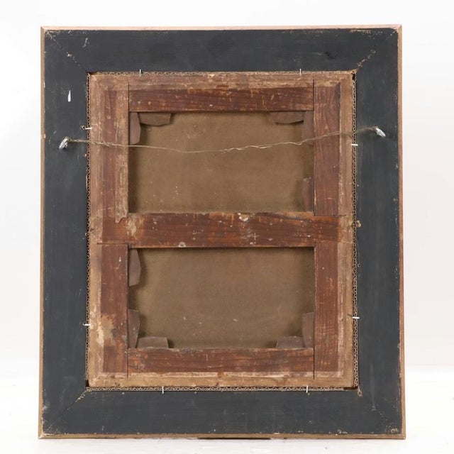 Wood 18th Century British School Tondo Portrait of a Gentleman in Carved Giltwood Frame For Sale - Image 7 of 7