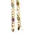 Late 20th Century Vintage 14k Yellow Gold 11.98ctw Multi Gem Rainbow Curb Link Chain Necklace For Sale - Image 5 of 8