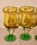 1980s Hand Blown Amber Glass Barware, Stemware, Made in Mexico- Set of 4 For Sale - Image 4 of 9