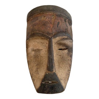 Superb African Bamileke Passport /Mask Cameroon 6.5 " H For Sale