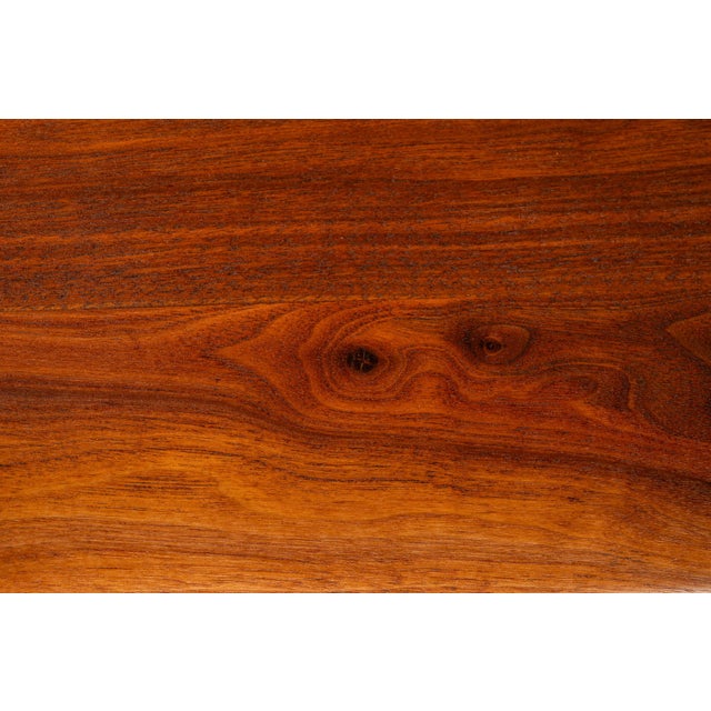 Rare Mid-Century Modern Side Table / End Table in Solid Walnut by John Keal for Brown Saltman, Usa, C. 1960s For Sale - Image 11 of 17