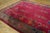 1920s Ruby Red Floral Vase Antique Chinese Art Deco Carpet 9' X 11'9" Knotted Wool Rug For Sale - Image 4 of 12