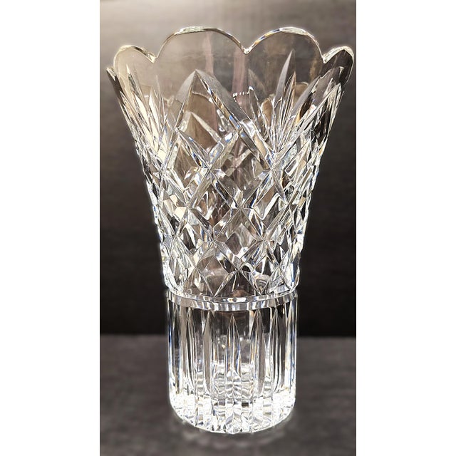 Waterford Crystal Copeland Vase, Discontinued. Pattern Code: WATCOP Era: c. 1990s–2000s Dimensions: Approx. 8” tall, 5.5”...