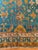 Square Blue Antique Oushak 19th Century Rug - 7'9" x 8'9" For Sale - Image 4 of 9