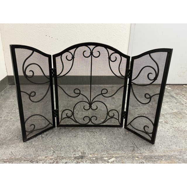 Vintage Spanish Style Fireplace Screen For Sale In San Francisco - Image 6 of 12