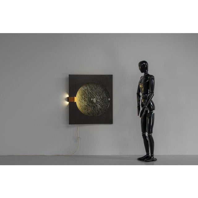 Illuminated Gruppo NP2 Wall Panel from Nerone Patuzzi, Italy, 1975 For Sale - Image 3 of 18